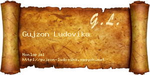 Gujzon Ludovika névjegykártya
